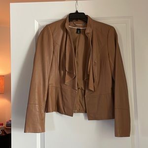 White House Black Market - leather jacket